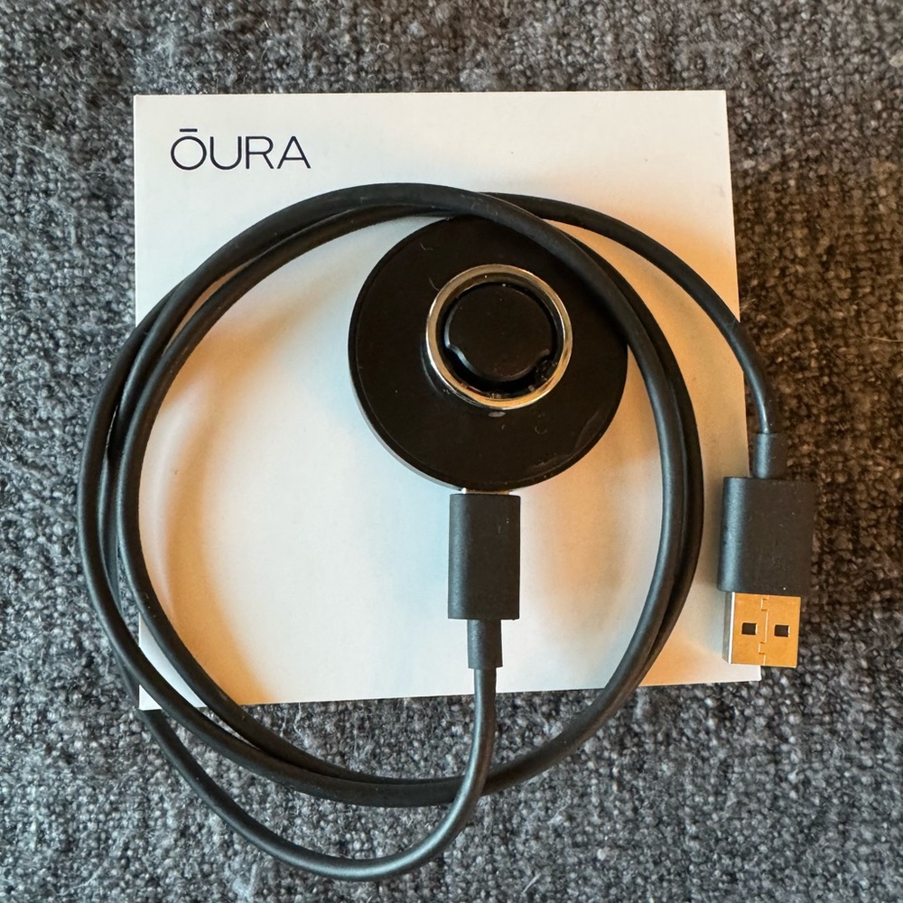 Oura Ring Gen 3 Size 8 Horizon Silver - Includes charger and original box